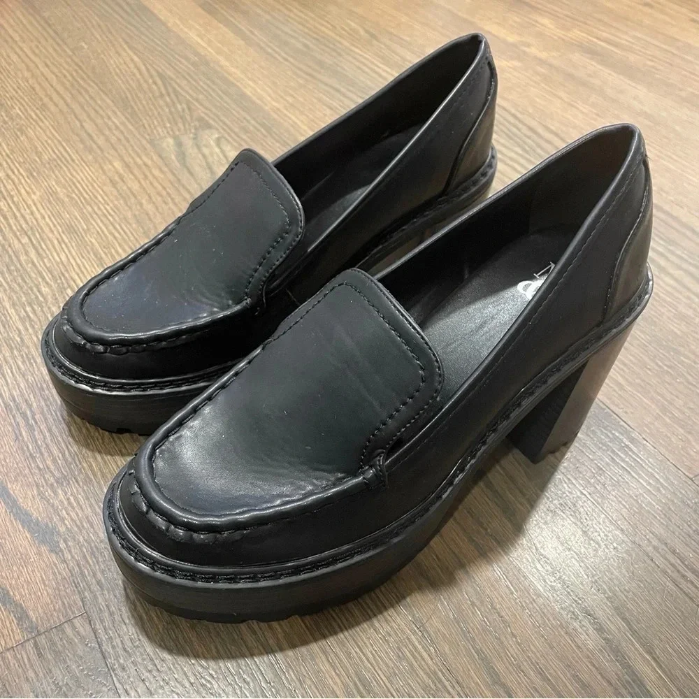 New York & Co Y2K Chunky Platform Loafers